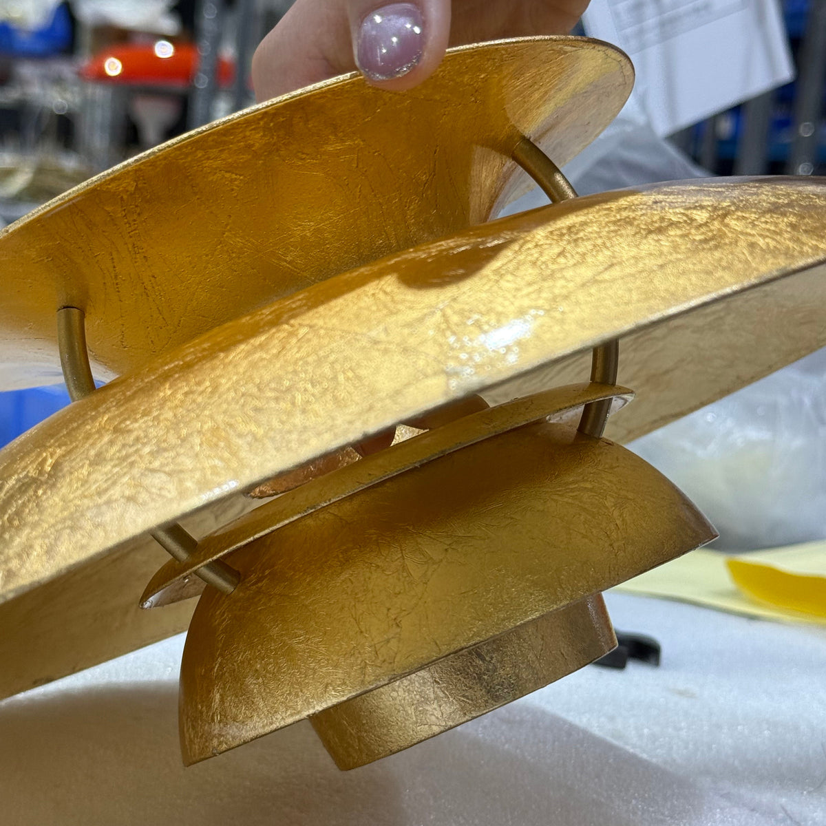 Gold Foil Pendant Lamp