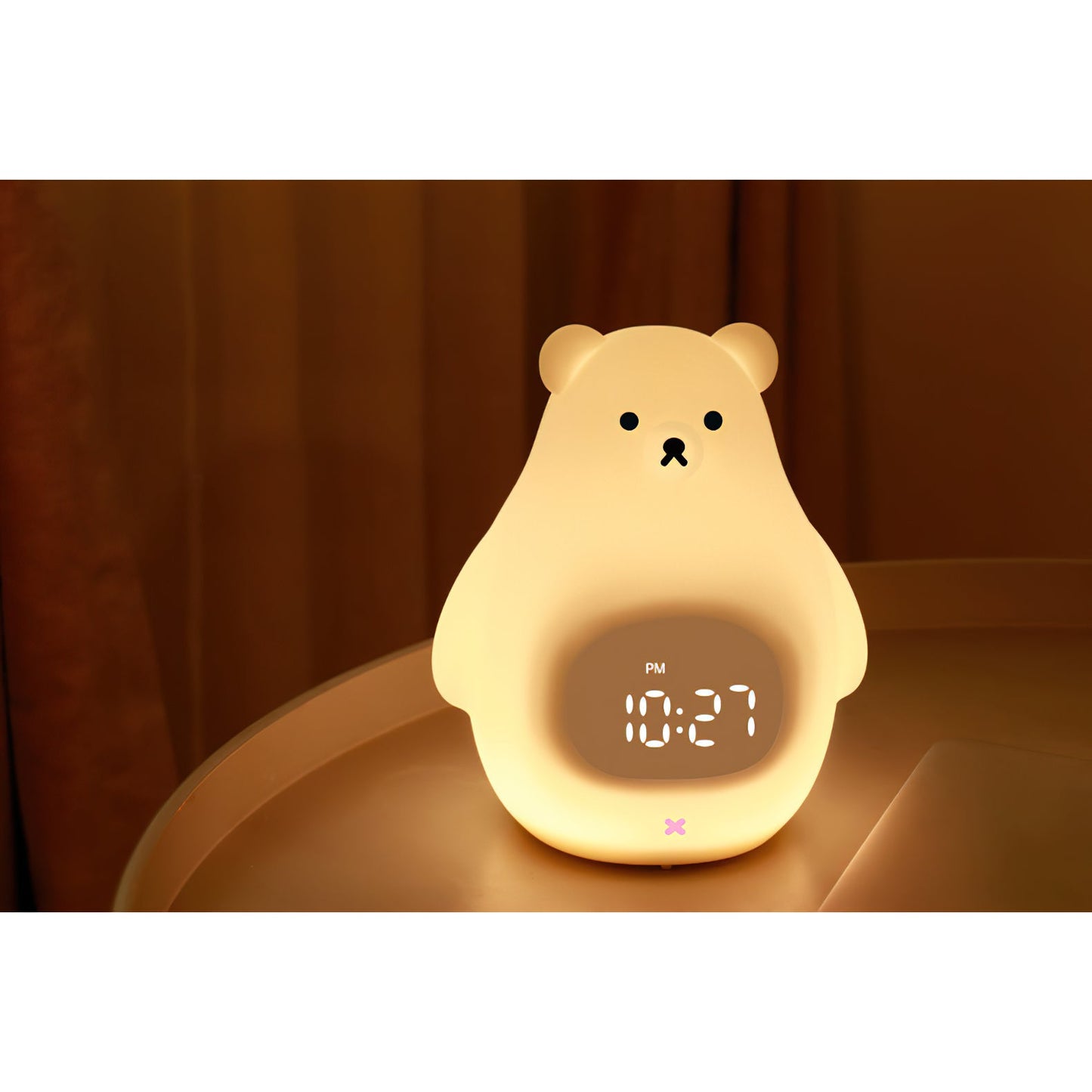 Great White Bear Alarm Clock Night Light (built-in battery)