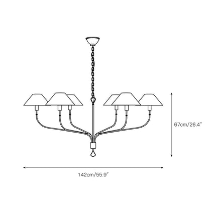 Griffin Staggered Tail Chandelier