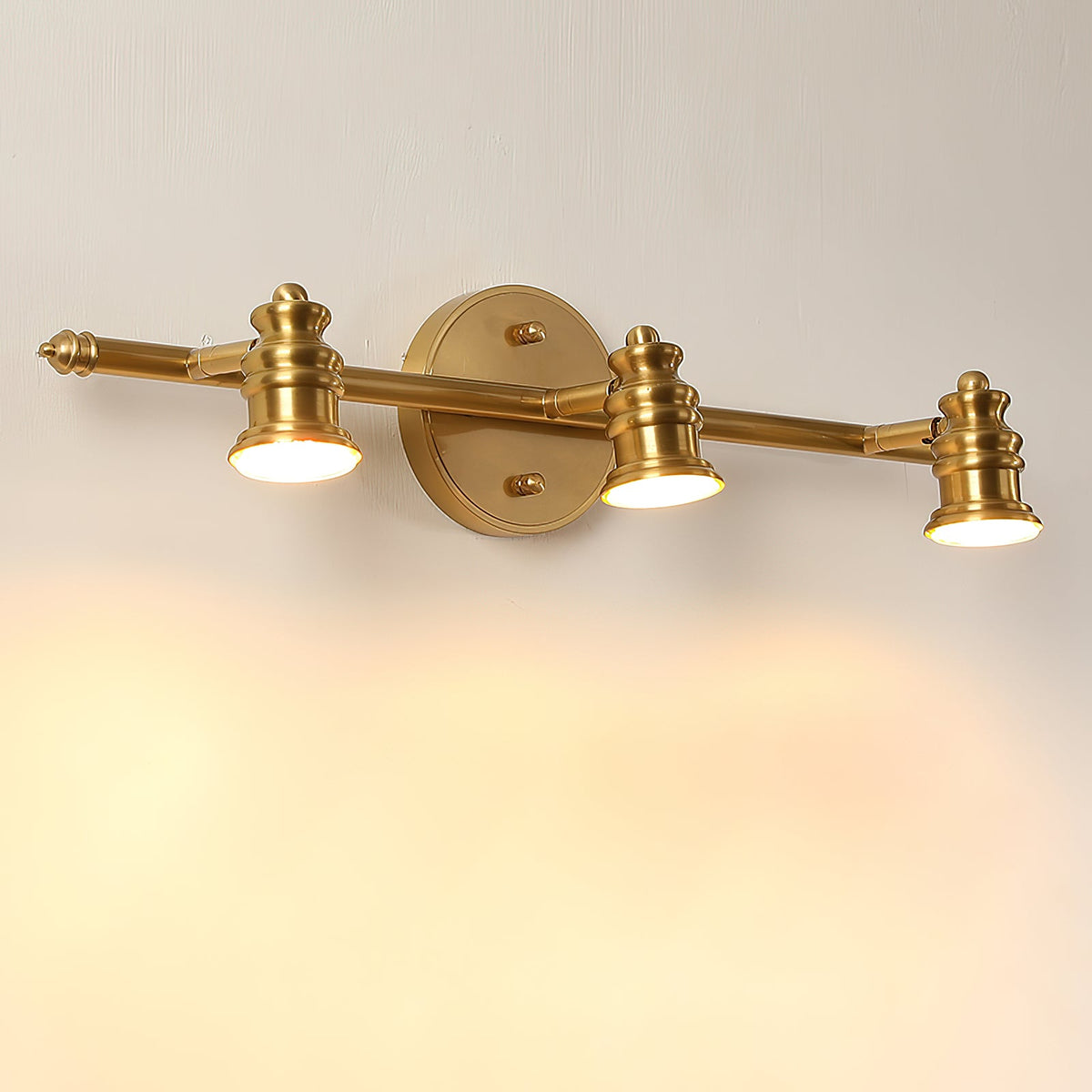 Halophane Brass Wall Lamp