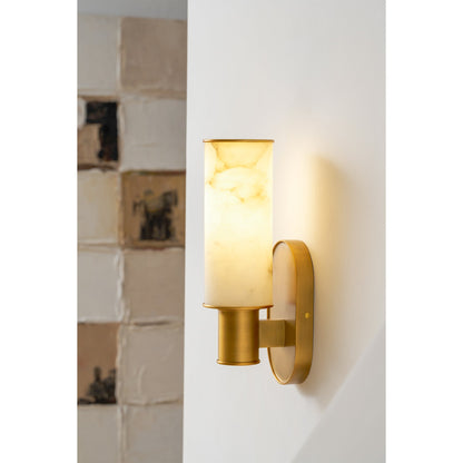 Harlin Vertical Alabaster Sconce