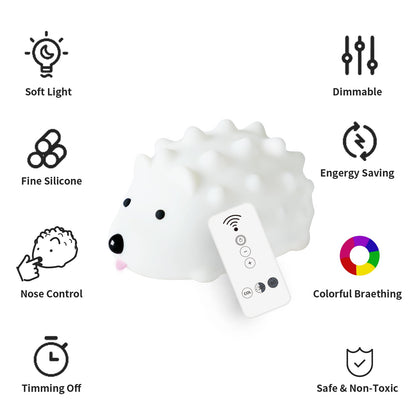 Hedgehog Timing Night Light (built-in battery)