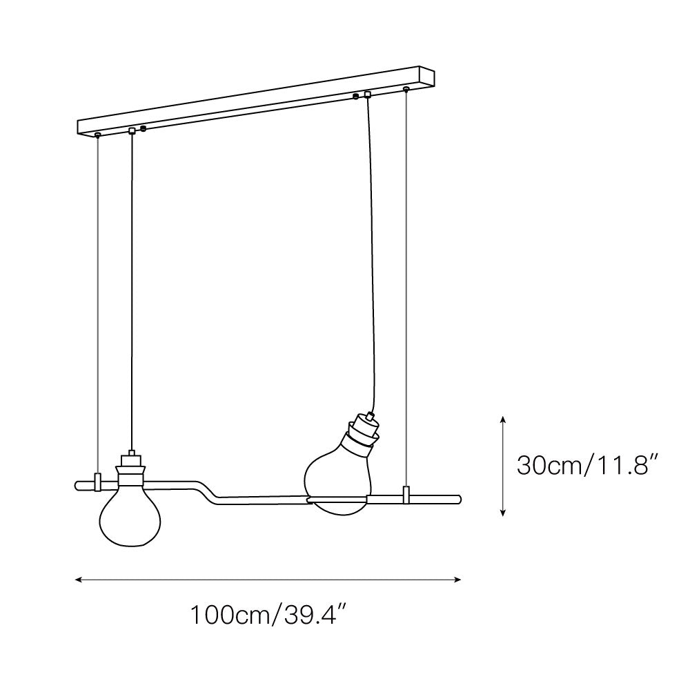 Hemp Rope Glass Pendant Lamp