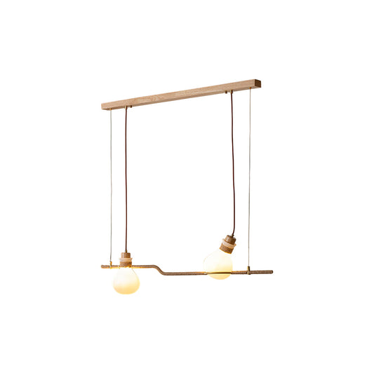 Hemp Rope Glass Pendant Lamp