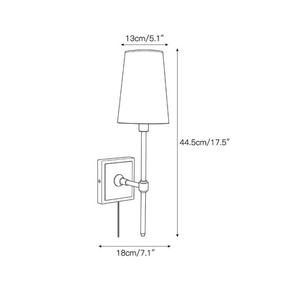Hillsdale Plug-in Wall Sconce