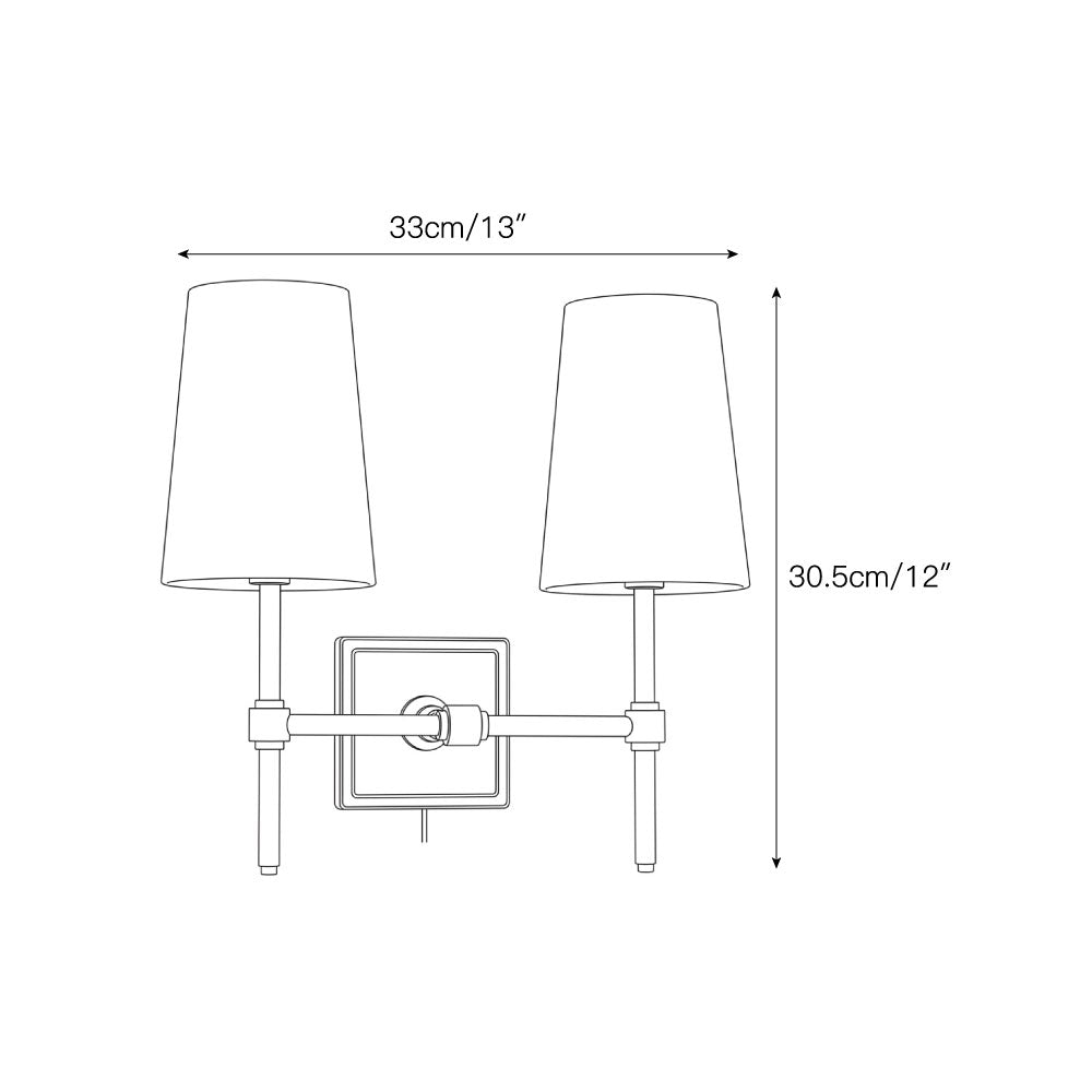 Hillsdale Plug-in Wall Sconce