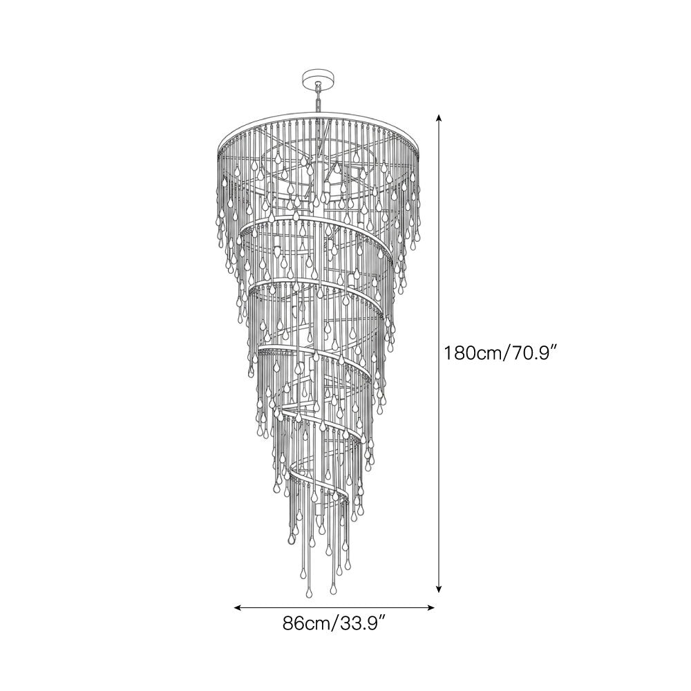 Hollywood Blvd Tiered Chandelier