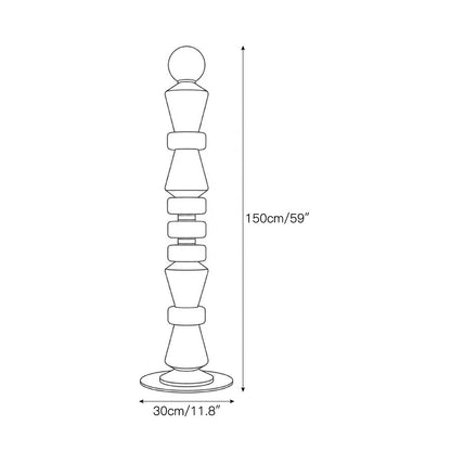 Horizon Obelisk Alabaster Floor Lamp