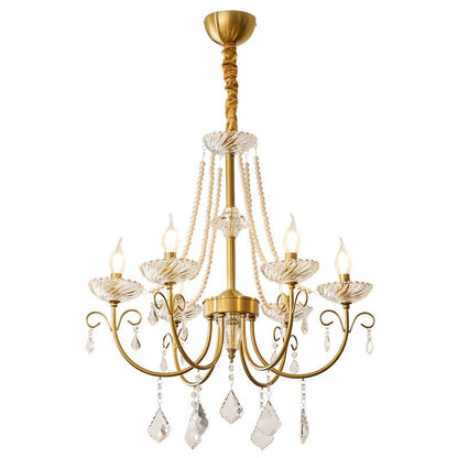 Imperial Pearl Crystal Chandelier
