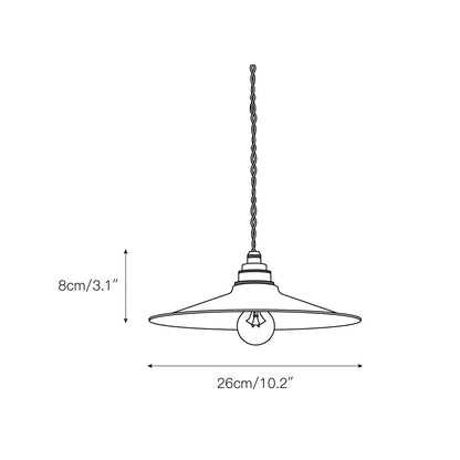Industrial Flat Pendant Light