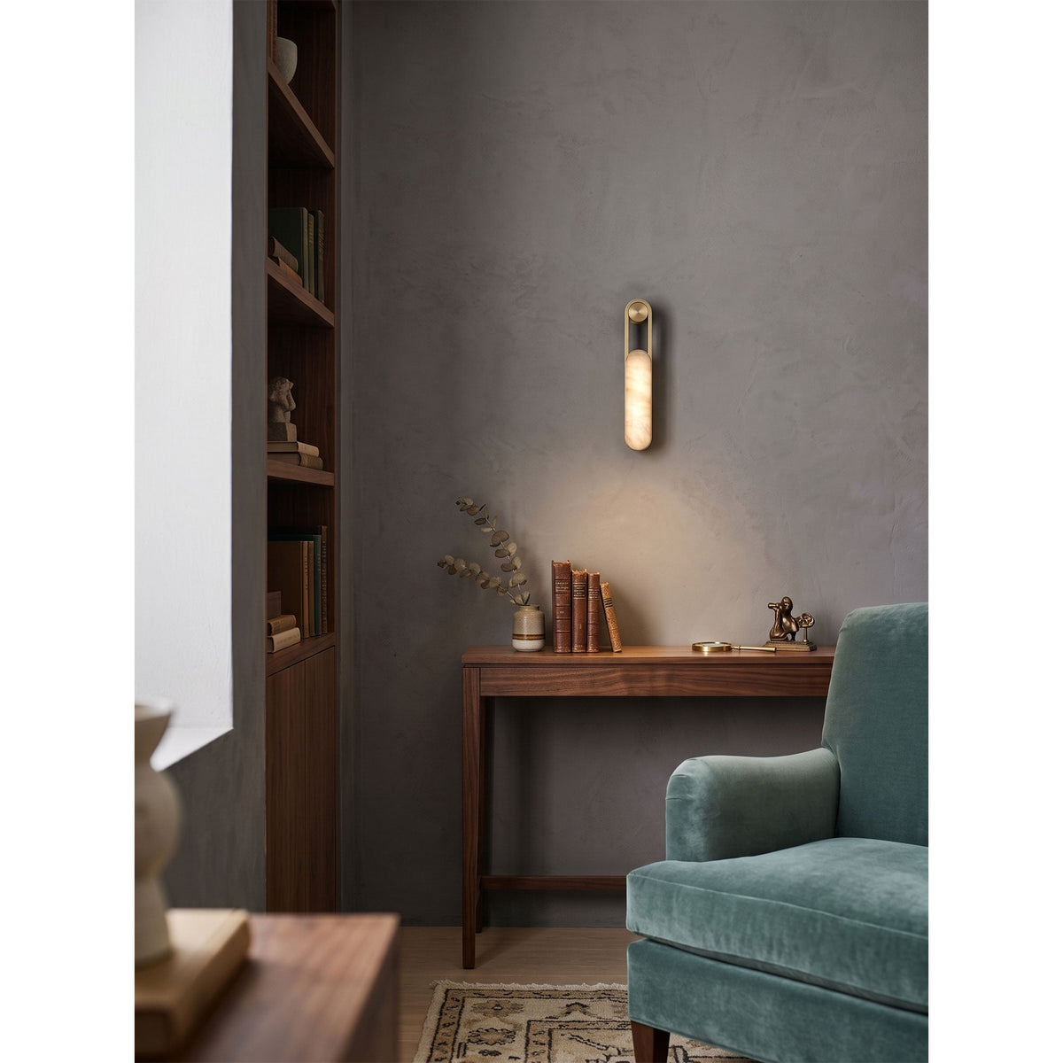 Inez LED Alabaster Wall Sconce