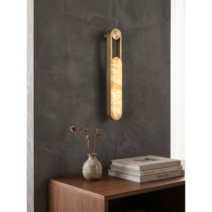 Inez LED Alabaster Wall Sconce