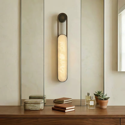 Inez LED Alabaster Wall Sconce