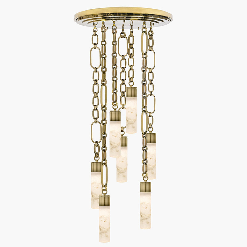 Chain Alabaster Chandelier