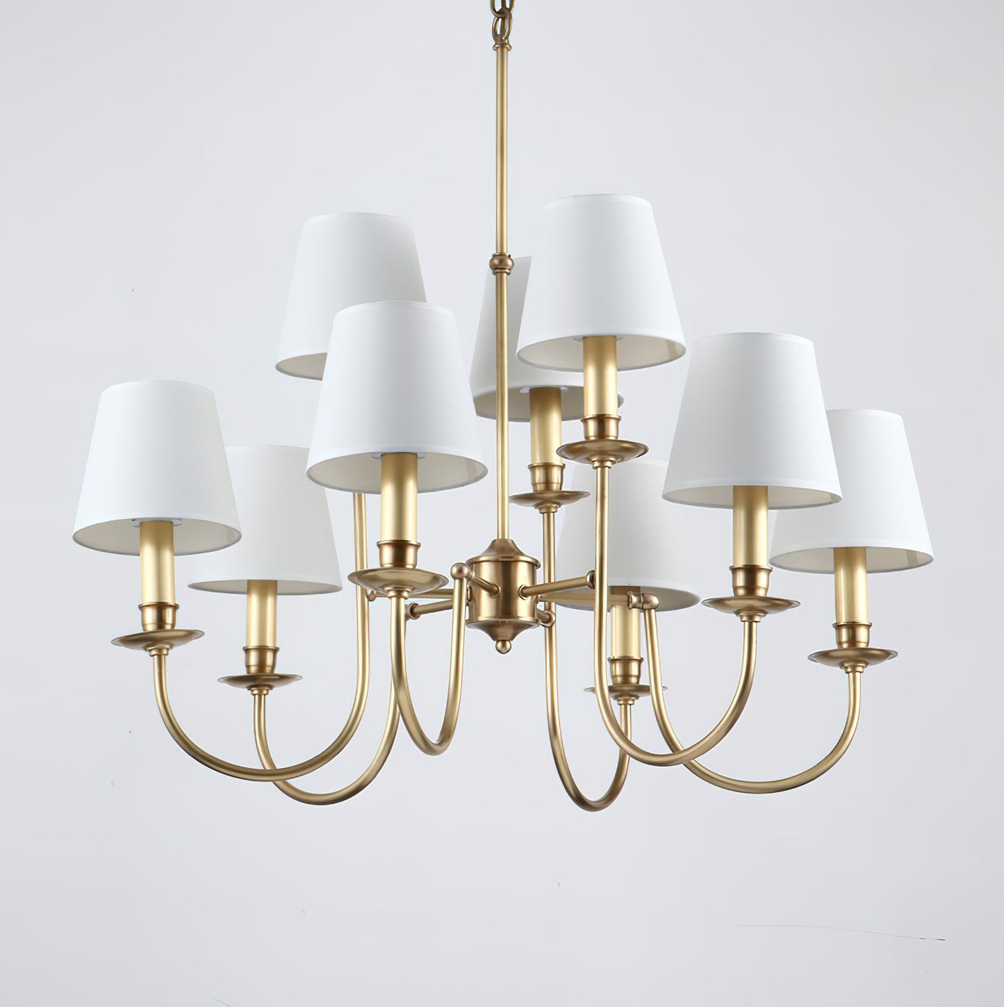 Jeremiah Vintage Brass Chandelier