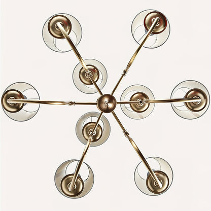 Jeremiah Vintage Brass Chandelier