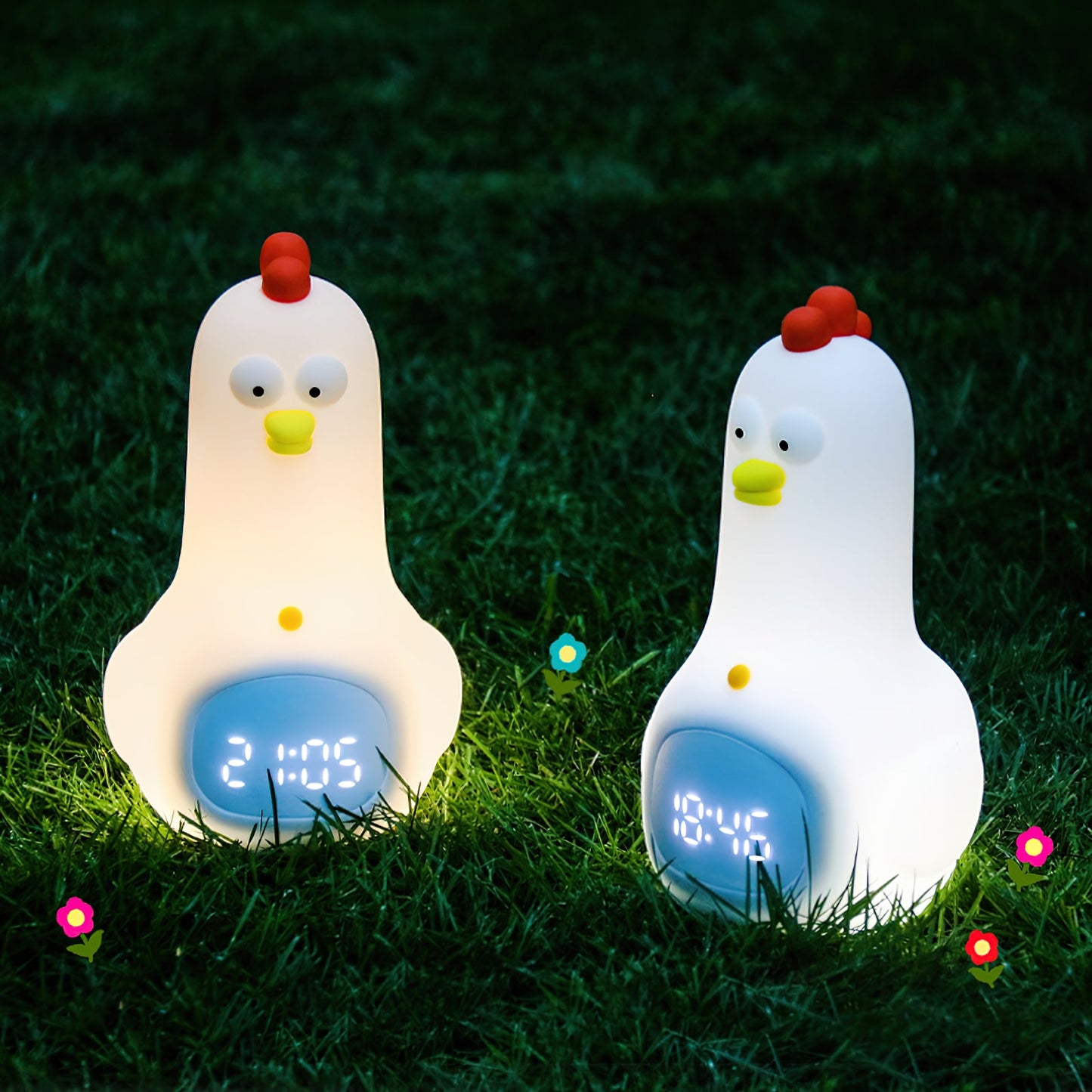 KunFu Chicken Alarm Clock Night Light (built-in battery)