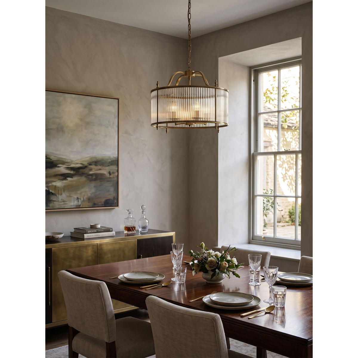 Lambeth Glass Chandelier