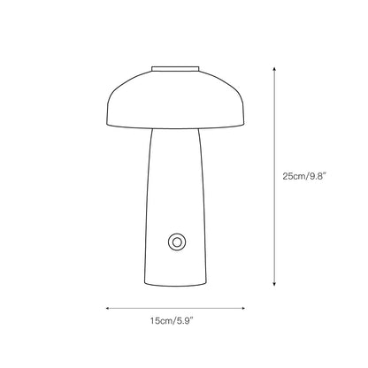 Leon Mushroom Table Lamp (built-in battery)