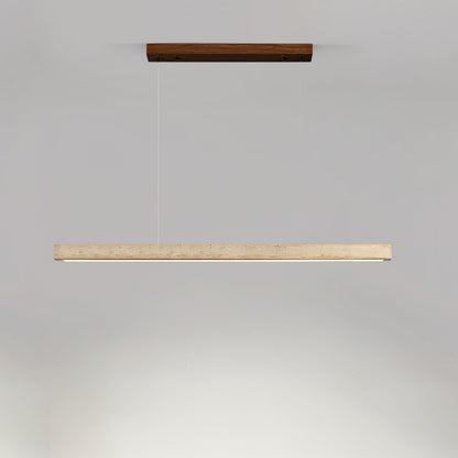 Linear Travertine Pendant Lamp