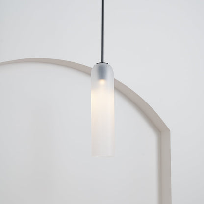 Long Tube Glass Pendant Light