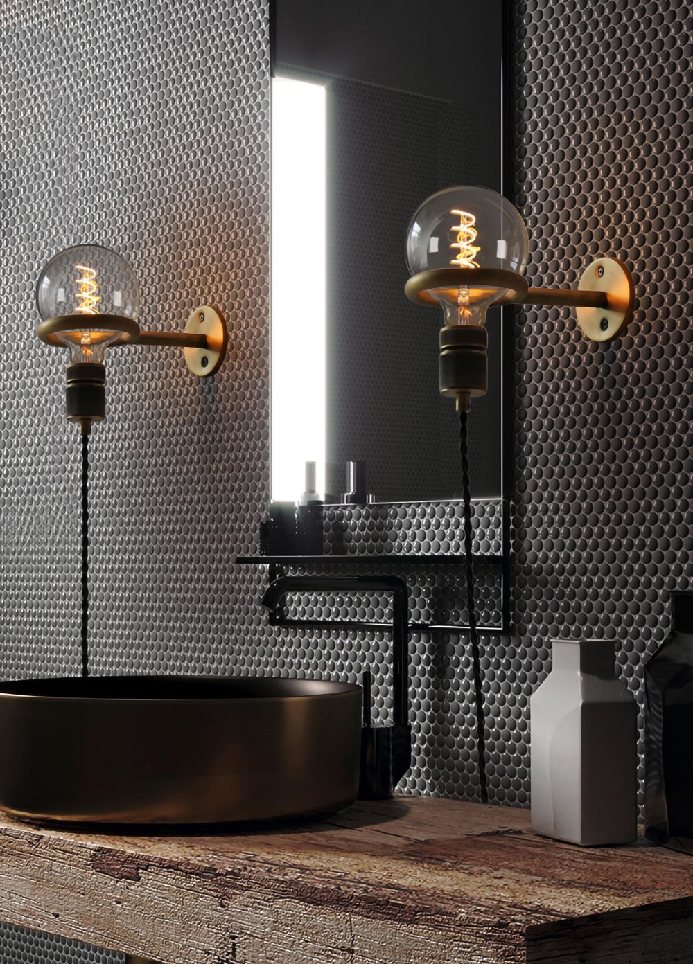 Loop Minimalist Wall Light With Wall Socket