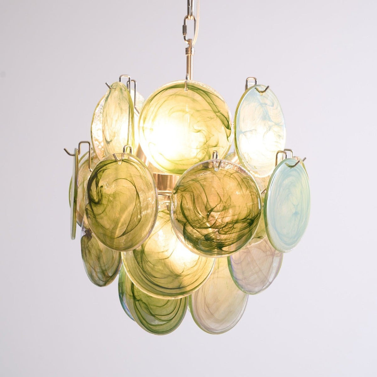 Lunaria Disc Murano Chandelier