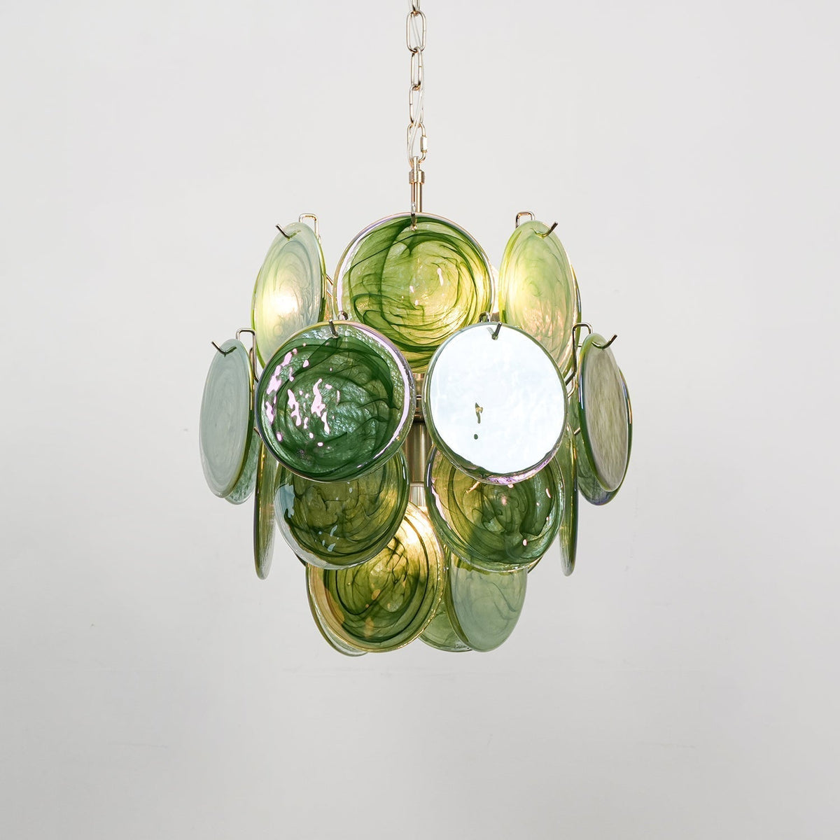 Lunaria Disc Murano Chandelier