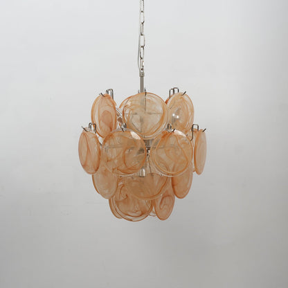 Lunaria Disc Murano Chandelier