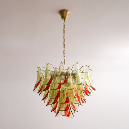 Emerald Flame Murano Glass Chandelier