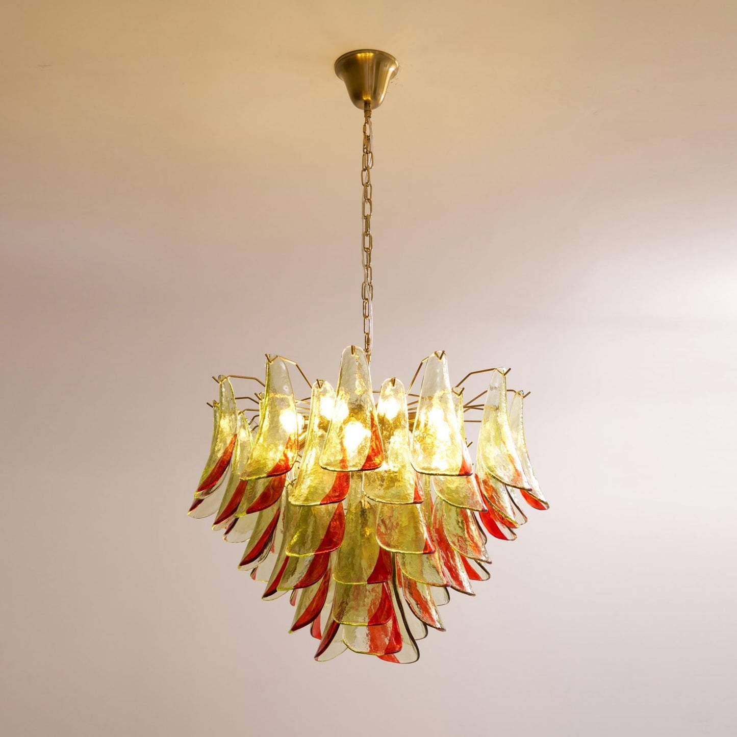 Emerald Flame Murano Glass Chandelier