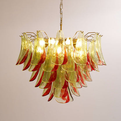 Emerald Flame Murano Glass Chandelier