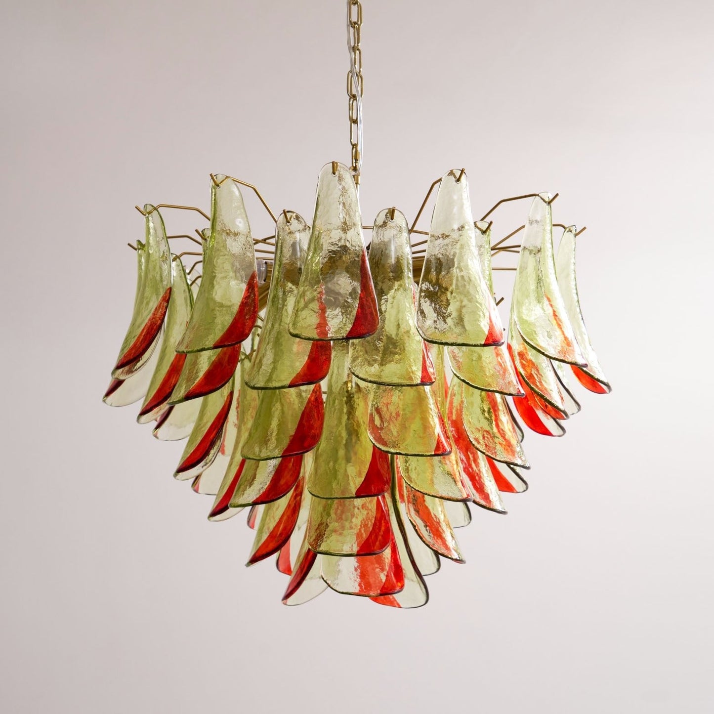 Emerald Flame Murano Glass Chandelier