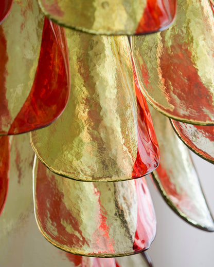 Emerald Flame Murano Glass Chandelier