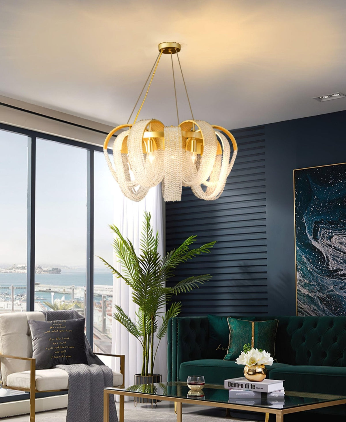 Mesh Crystal Chandelier