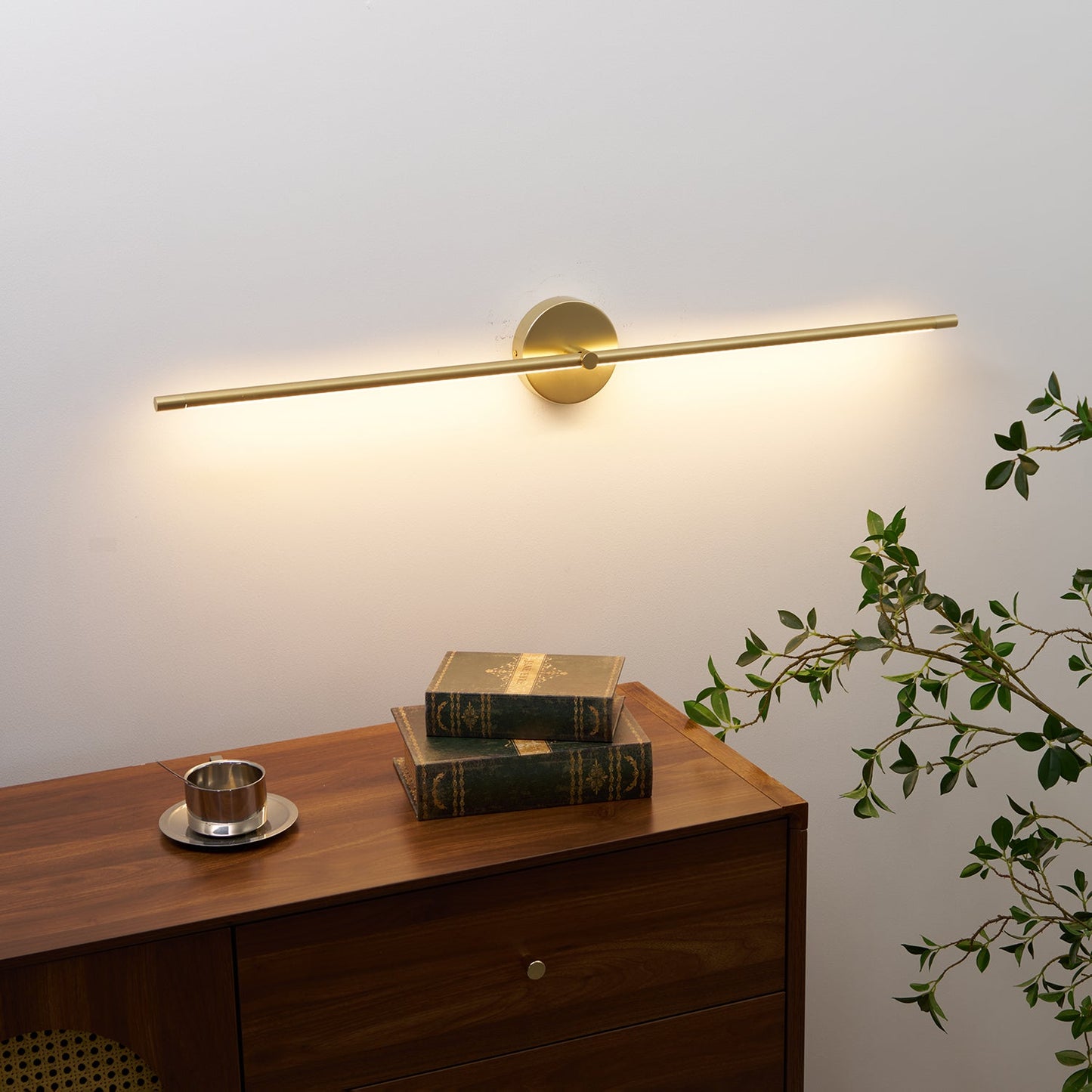 Minimalist Linear LED Plug-in Wall Lamp