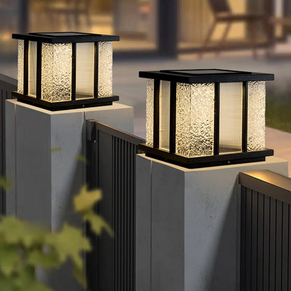 Modern Cube Solar Outdoor Light