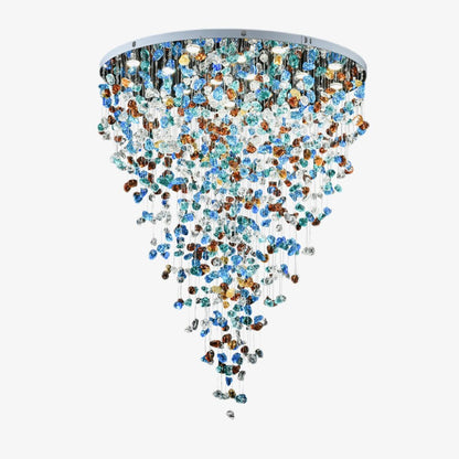 Multicolor Crystal Stone Chandelier