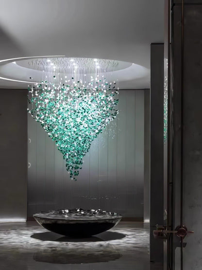 Multicolor Crystal Stone Chandelier