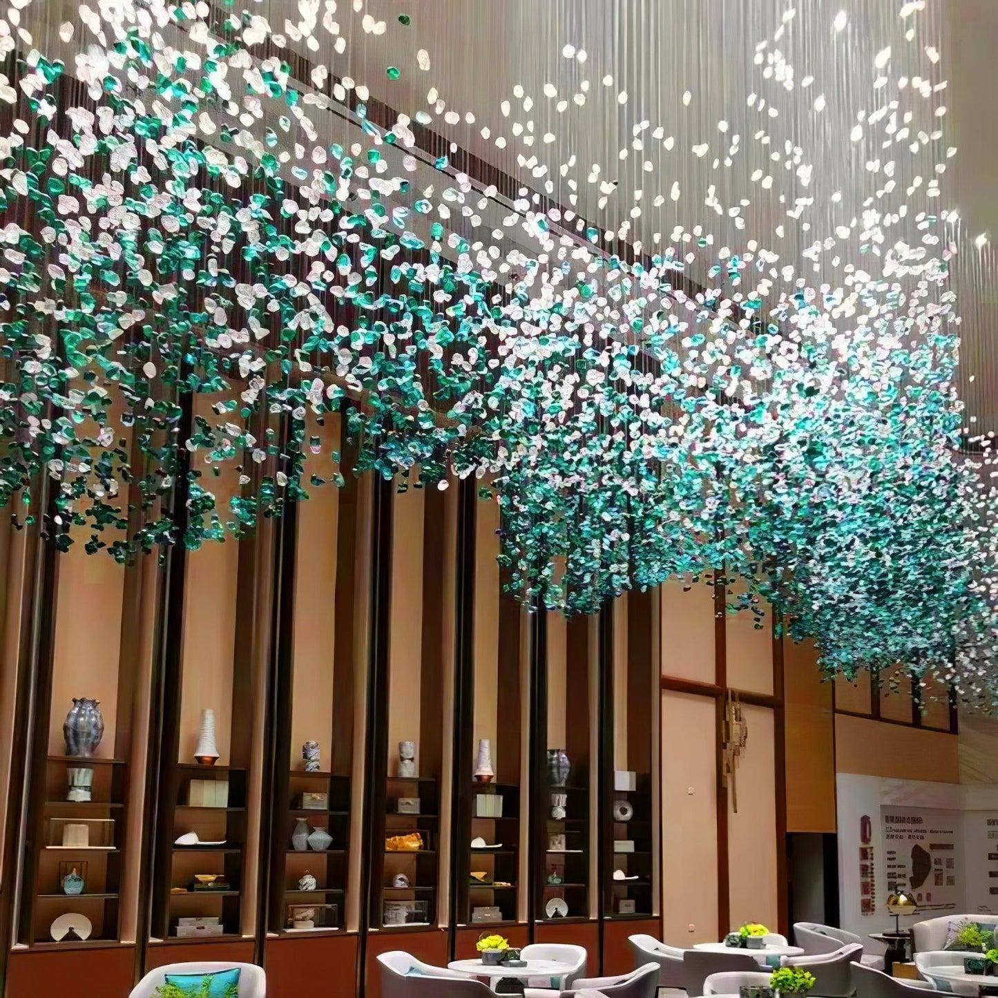 Multicolor Crystal Stone Chandelier