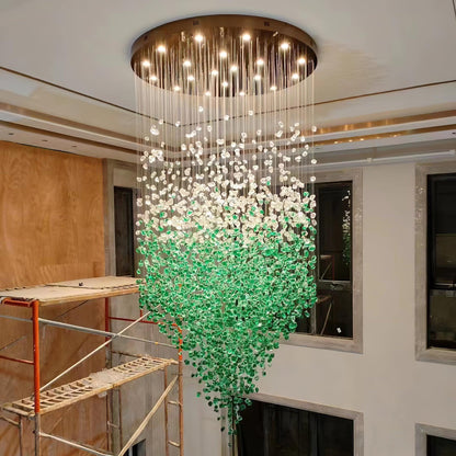 Multicolor Crystal Stone Chandelier