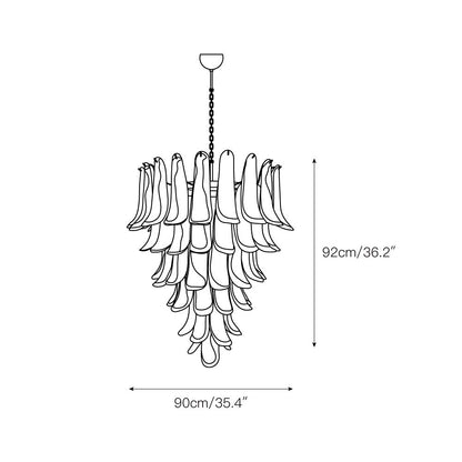Murano Petal Chandelier