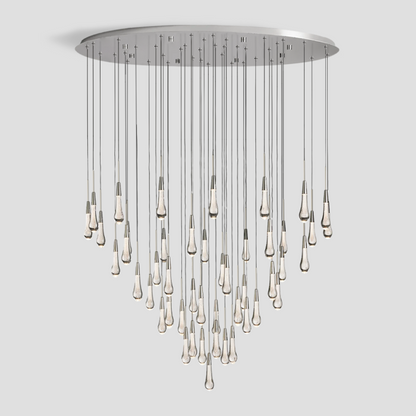 Soltaire Round Chandelier 17" 24" 36“ 58“