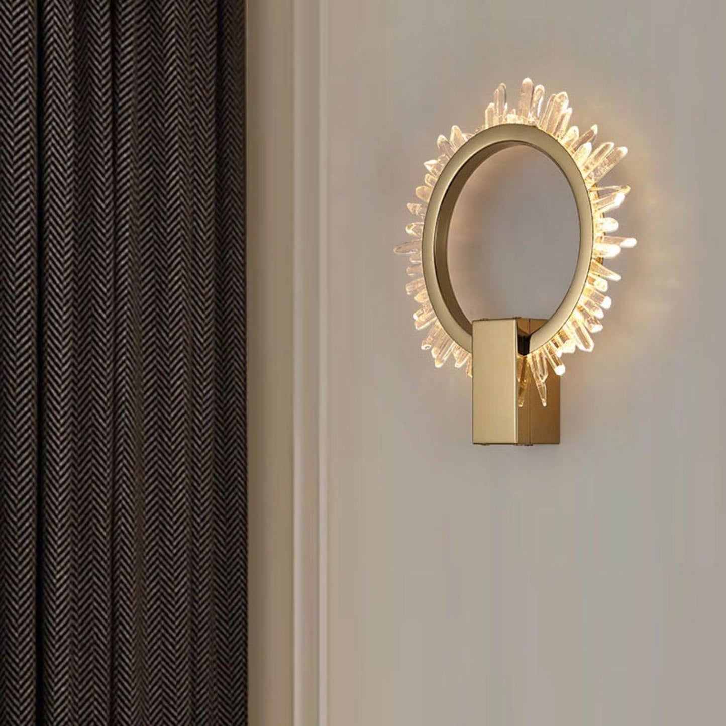 Natural Crystal Wall Lamp