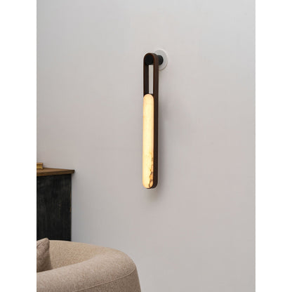 Inez LED Alabaster Wall Sconce