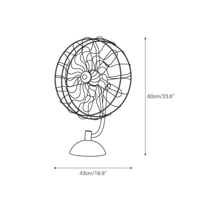 Old Style Fan Table Lamp