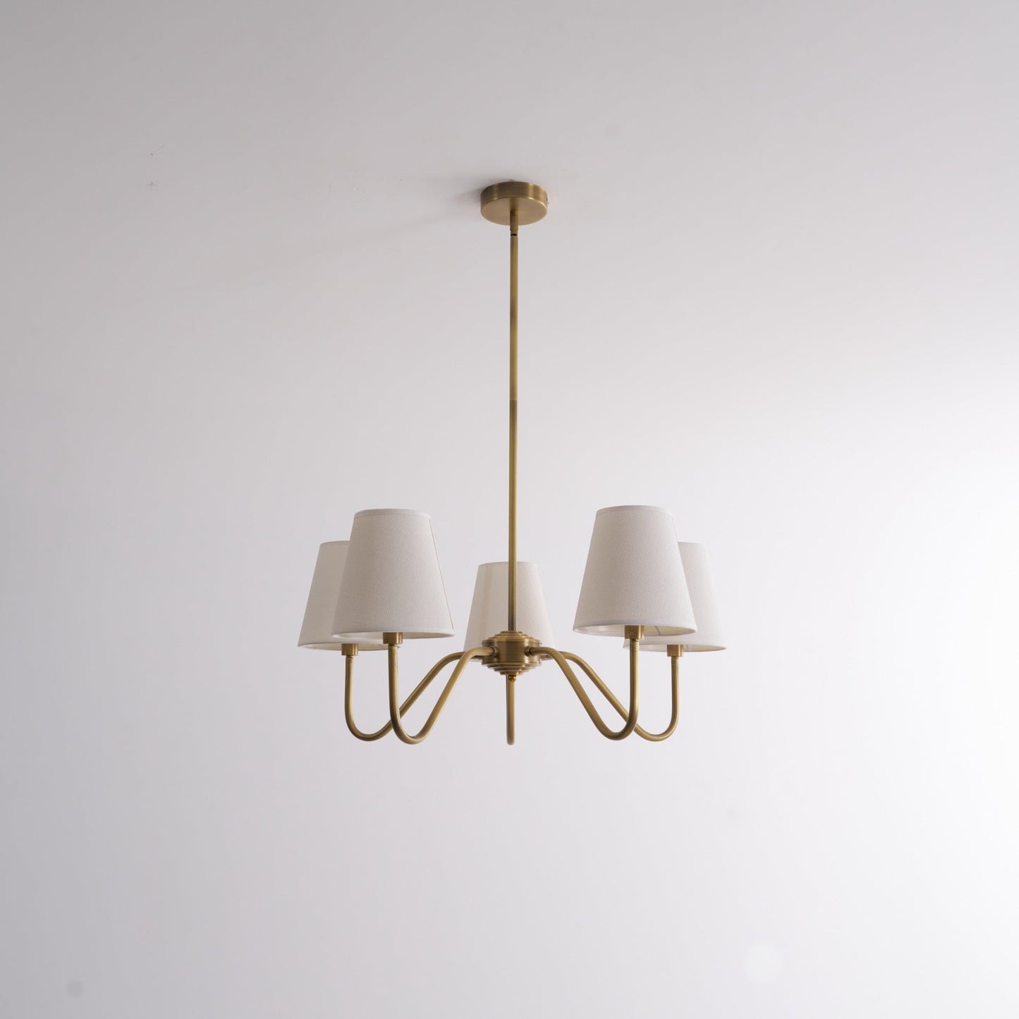 Opaluxe Brass Chandelier