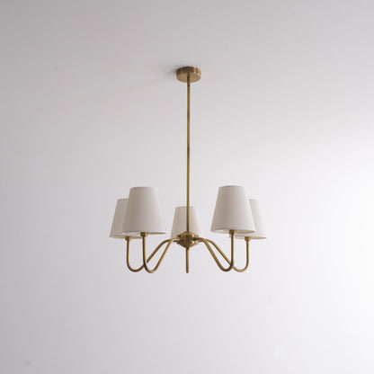 Opaluxe Brass Chandelier
