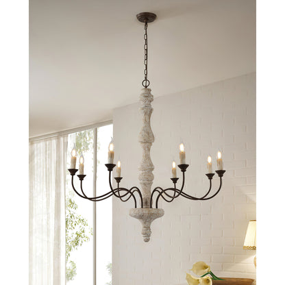 Ophelia 8-Light Candle Chandelier