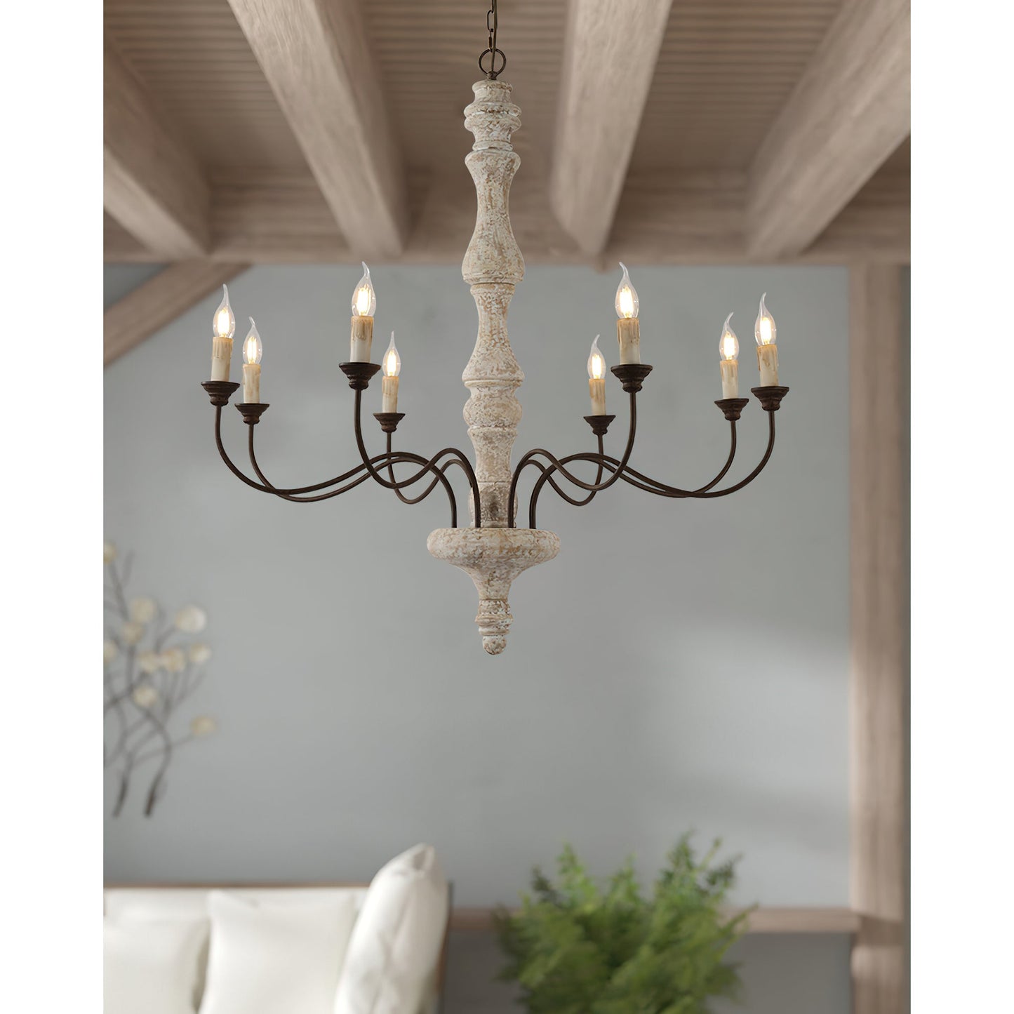 Ophelia 8-Light Candle Chandelier